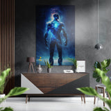 Man  Brushed Aluminium Dibond Wall Art