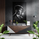 Man in Cap Brushed Aluminium Dibond Wall Art