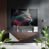 Cat Brushed Aluminium Dibond Wall Art