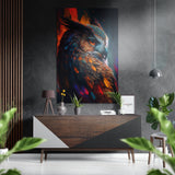 Owl Brushed Aluminium Dibond Wall Art