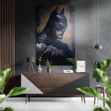 Batman Brushed Aluminium Dibond Wall Art