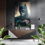 Batman Brushed Aluminium Dibond Wall Art