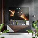 Darth Wader Brushed Aluminium Dibond Wall Art