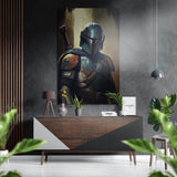 Mandalorian Brushed Aluminium Dibond Wall Art