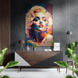 Marilyn Monroe Brushed Aluminium Dibond Wall Art