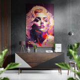 Marilyn Monroe Brushed Aluminium Dibond Wall Art