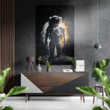 Astronaut  Brushed Aluminium Dibond Wall Art