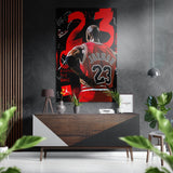 Michael Jordan Brushed Aluminium Dibond Wall Art