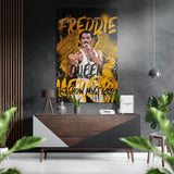 Freddie Mercury Brushed Aluminium Dibond Wall Art