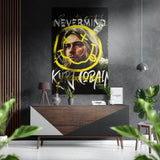 Kurt Cobain Brushed Aluminium Dibond Wall Art