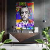 Keith Haring Brushed Aluminium Dibond Wall Art