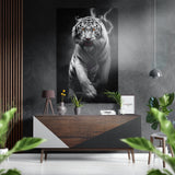 Anger of Tiger Brushed Aluminium Dibond Wall Art