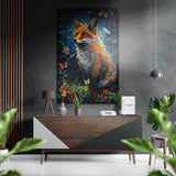 Fox Brushed Aluminium Dibond Wall Art