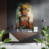 Robot Brushed Aluminium Dibond Wall Art