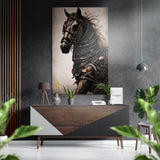 Warrior's Horse Brushed Aluminium Dibond Wall Art