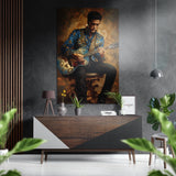 Elvis Brushed Aluminium Dibond Wall Art