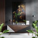 Clown in the Throne Brushed Aluminium Dibond Wall Art