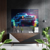 Classical Car Brushed Aluminium Dibond Wall Art