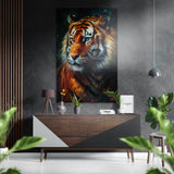 Tiger Brushed Aluminium Dibond Wall Art