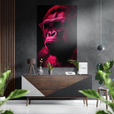 Wise Monkey Brushed Aluminium Dibond Wall Art