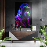 Cool Monkey Brushed Aluminium Dibond Wall Art