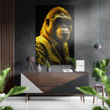 Cool Monkey Brushed Aluminium Dibond Wall Art