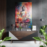 Budha Brushed Aluminium Dibond Wall Art