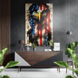 American Eagle Brushed Aluminium Dibond Wall Art