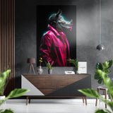 Fashionate Rhino Brushed Aluminium Dibond Wall Art