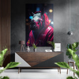 Fashionate Rhino Brushed Aluminium Dibond Wall Art