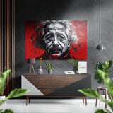 Einstein Brushed Aluminium Dibond Wall Art