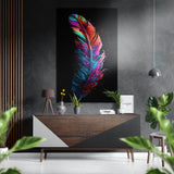 Feather Brushed Aluminium Dibond Wall Art