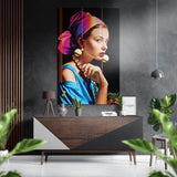 Girl with a Pearl Earring Brushed Aluminium Dibond Wall Art