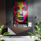 Woman Brushed Aluminium Dibond Wall Art