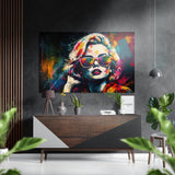 Face of Her Brushed Aluminium Dibond Wall Art