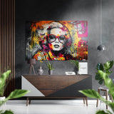 Face of Her Brushed Aluminium Dibond Wall Art