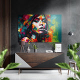 Woman Brushed Aluminium Dibond Wall Art