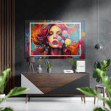 Woman Brushed Aluminium Dibond Wall Art