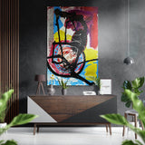 Kandinsky Style Brushed Aluminium Dibond Wall Art