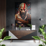 Kratos - God of War Brushed Aluminium Dibond Wall Art