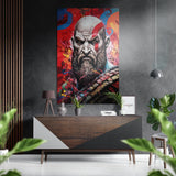 Kratos - God of War Brushed Aluminium Dibond Wall Art