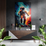 Astronaut Brushed Aluminium Dibond Wall Art