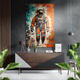 Astronaut Brushed Aluminium Dibond Wall Art