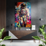 Astronaut Brushed Aluminium Dibond Wall Art