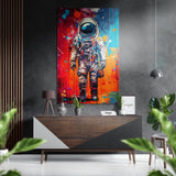 Astronaut Brushed Aluminium Dibond Wall Art