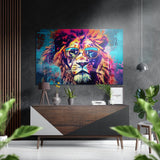 Cool Lion Brushed Aluminium Dibond Wall Art