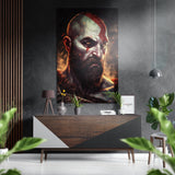 Kratos - God of War Brushed Aluminium Dibond Wall Art