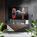 Starfighter Brushed Aluminium Dibond Wall Art