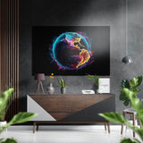 Earth Brushed Aluminium Dibond Wall Art