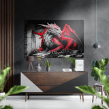 Dragon Brushed Aluminium Dibond Wall Art